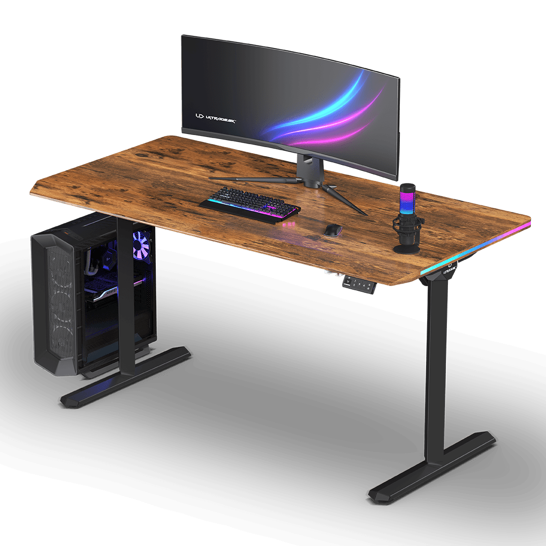 Ultradesk QUEST BLACK Brązowy