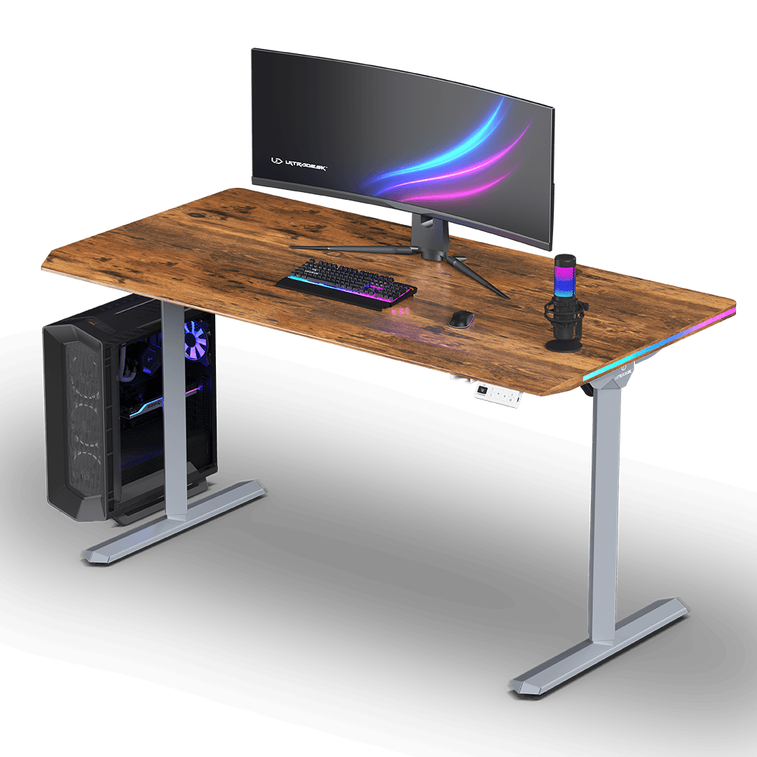 Ultradesk QUEST GREY Brązowy